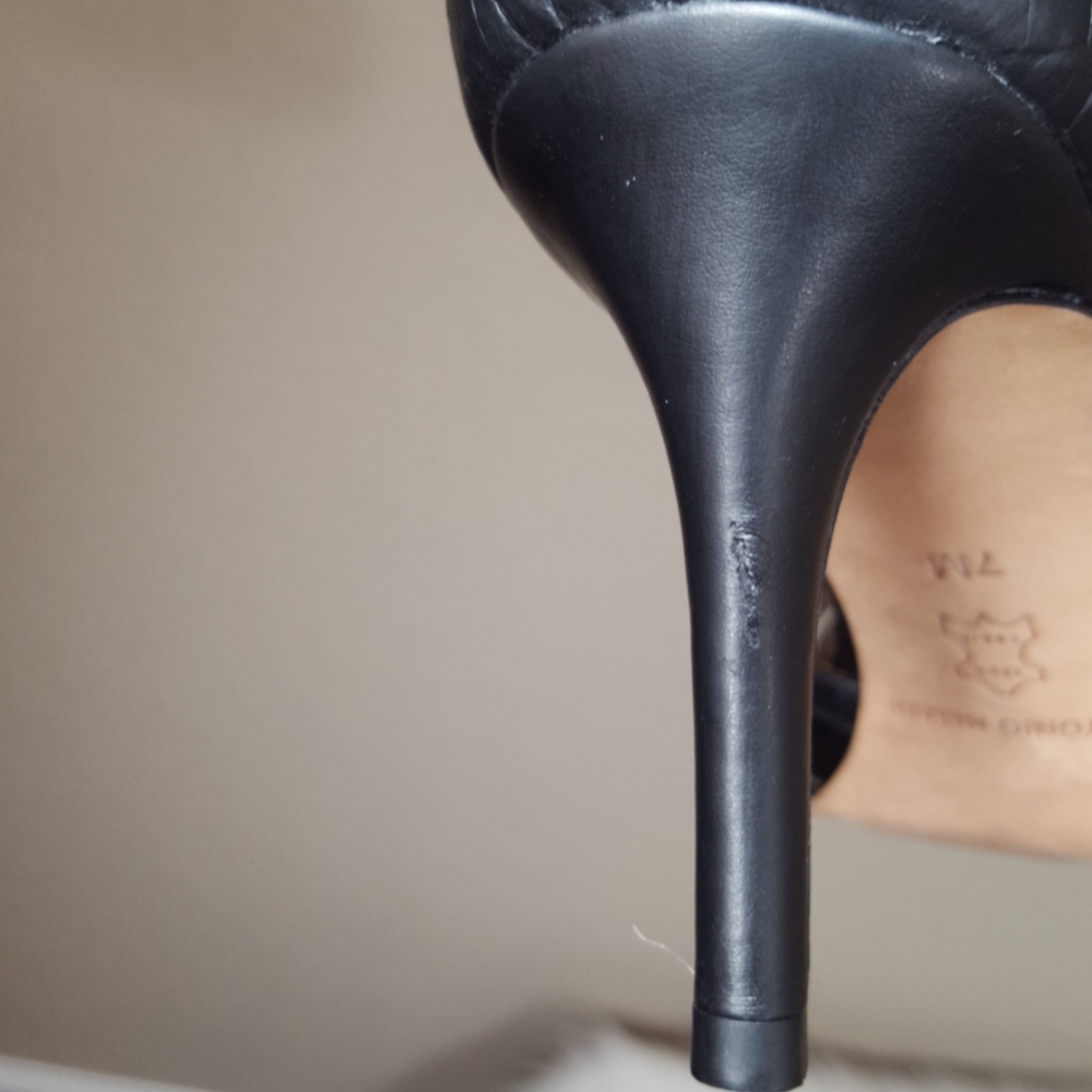 Antonio Melani "Havene" High Heels Blk Shoes Sz 7 - Picture 7 of 8